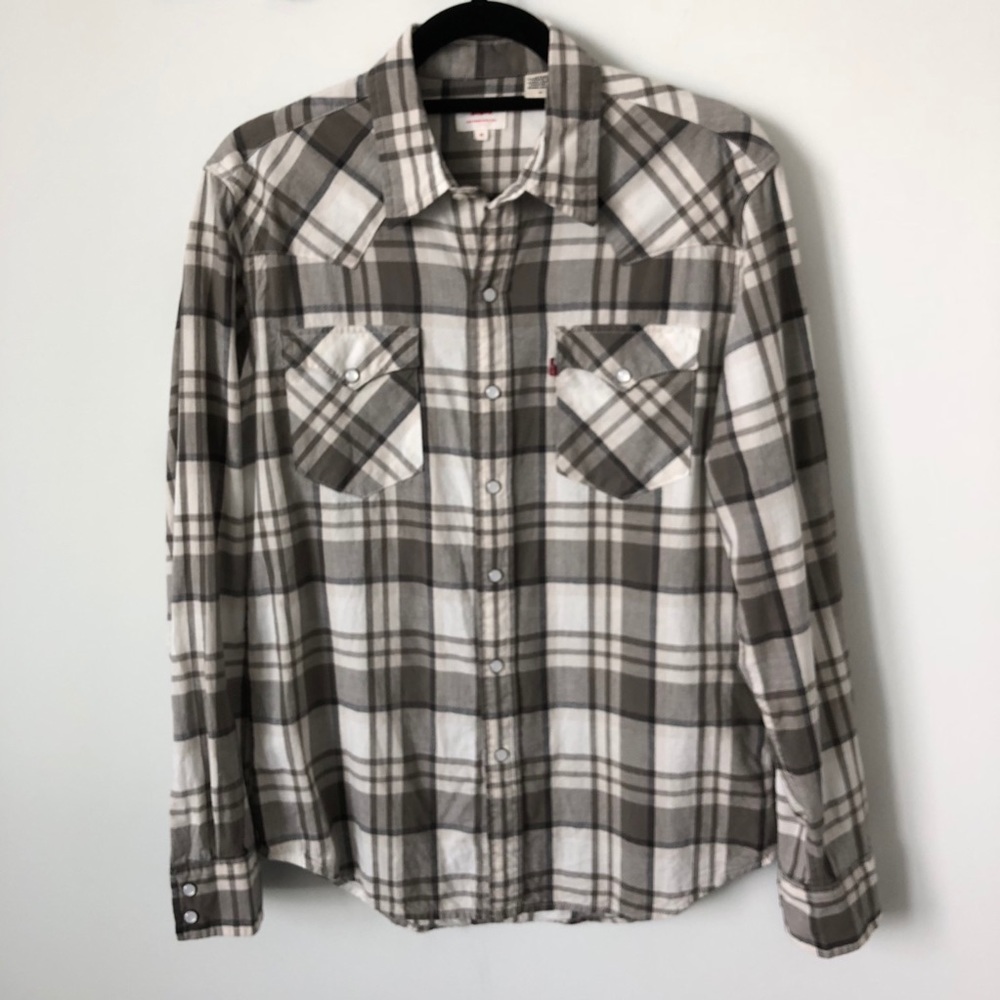 Levi’s Plaid Western Style Shirt